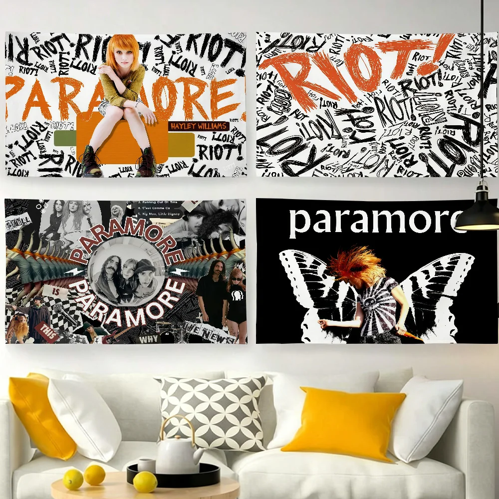 Band P-Paramore-S Flag For Garden Party Living Room Home Banner Wall Decor Bedroom Outdoor Tapestry