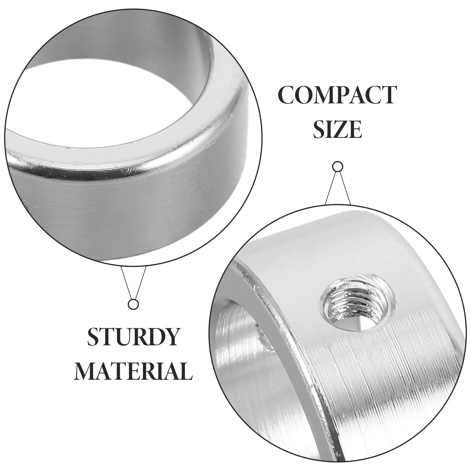 2Pcs Aluminum Alloy Handle End Cap Set for Dumbbells Barbells Fitness Equipment - Sweatproof Grip Cover Sleeve with