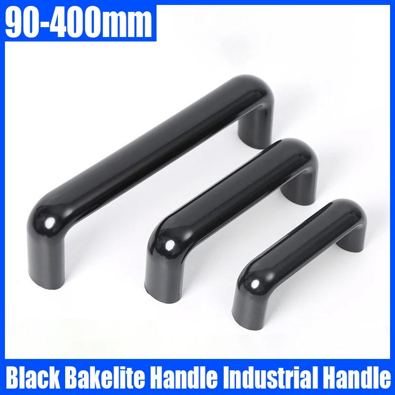 

1PCS 90-400mm Black Oval Bakelite Handle Insulation Pull Equipment Handle Nylon Plastic Circular Pull Industrial Handle Hardware