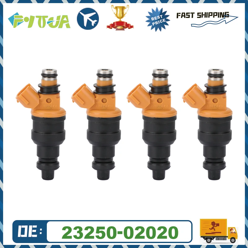

4pcs Fuel injector 23209-02020 23250-02020 0280150438 For Toyota Carina AT190 Avensis AT220 4AFE