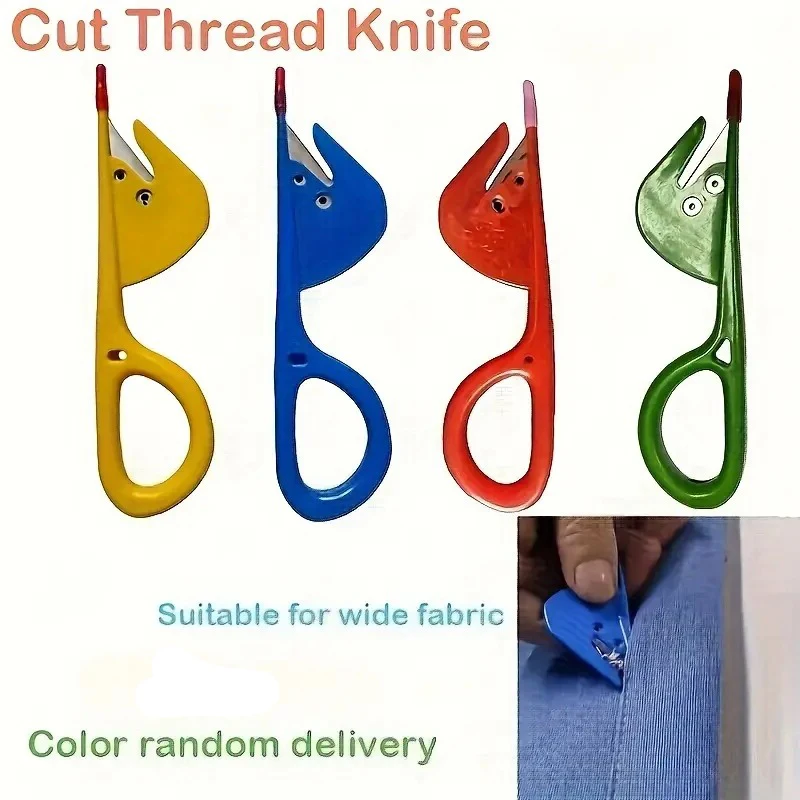 

Plastic Quilting Sewing Thread Cutter Knife 4Pcs Yarn Cutter Knife Sewing Embroidery Cutting Tool for Cutting Yarn Line Craft