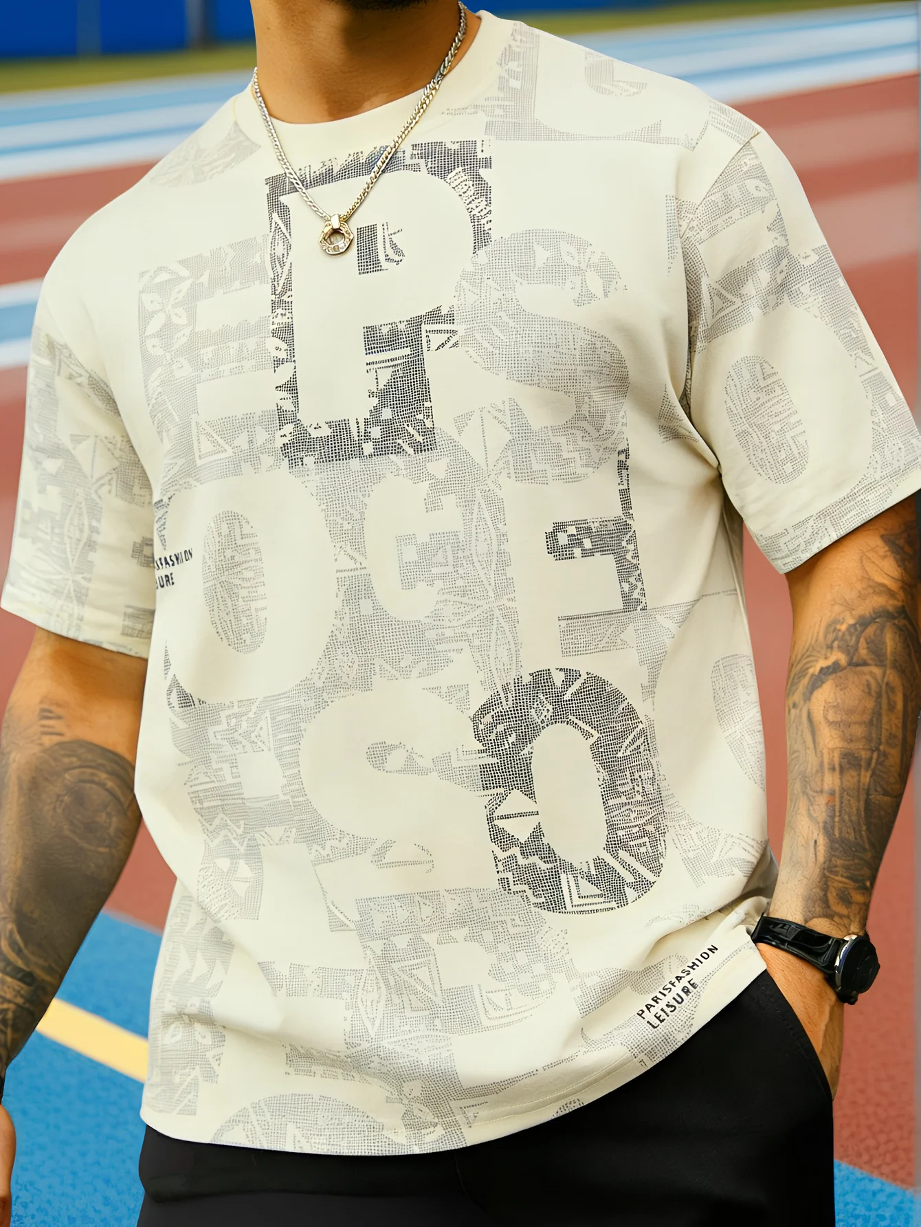 Men's Loose-fitting Breathable 3DPrinted T-shirt - Summer Youth Trendy Street Style Crew Neck Casual Versatile Short-sleeved Top view 5