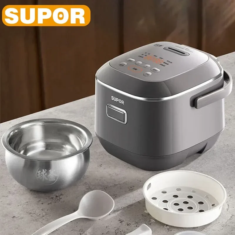 SUPOR 2L Electric Smart Cooker Multifunctional Adjustable Rice Cooker For 1-4 People Kitchen Appliances Stainless Steel Liner