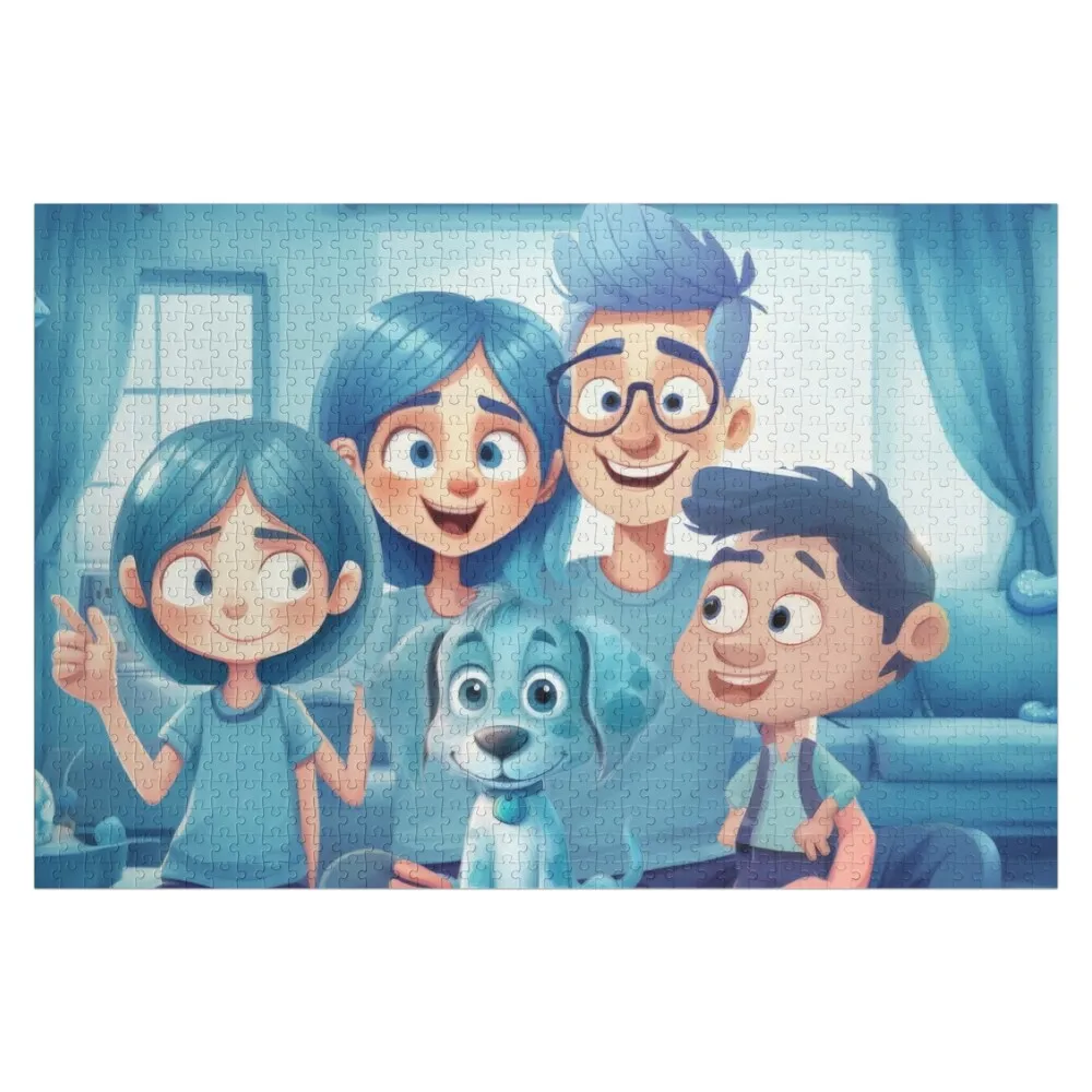The Marvellous Mullabaloos Family Selfie Portrait Puzzle Jigsaw Puzzle Iq Customized Gifts For Kids Baby Toy Baby Wooden Puzzle