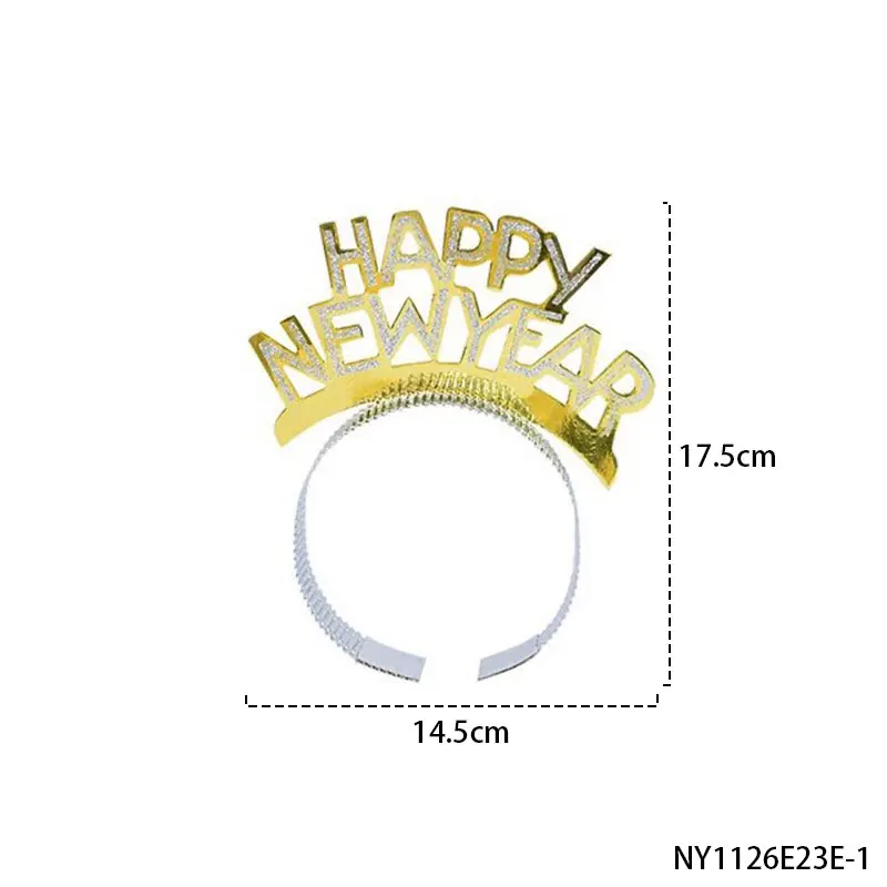PESENAR Noworoczne nakrycia głowy i kapelusze: od cekinowych kapeluszy po nakrycia głowy z okazji Szczęśliwego Nowego Roku, dodające radosnej atmosfery na imprezę.