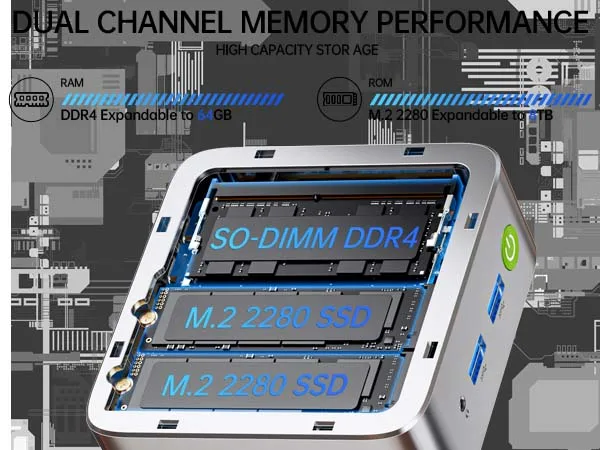 GMKtec G10 Ryzen 5 3500U كمبيوتر صغير ويندوز 11 DDR4 16GB/32GB 512GB Nvme SSD WIFI5 BT5.0 سطح المكتب كمبيوتر صغير مكتب ألعاب الكمبيوتر