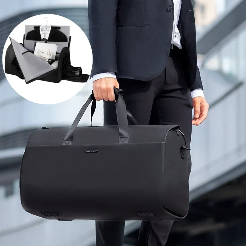 Waterproof Suit Case Suit Bag with Shoe Compartment Multifunctional Travel Bag Luggage Handbag Large Capacity Storage Organizer