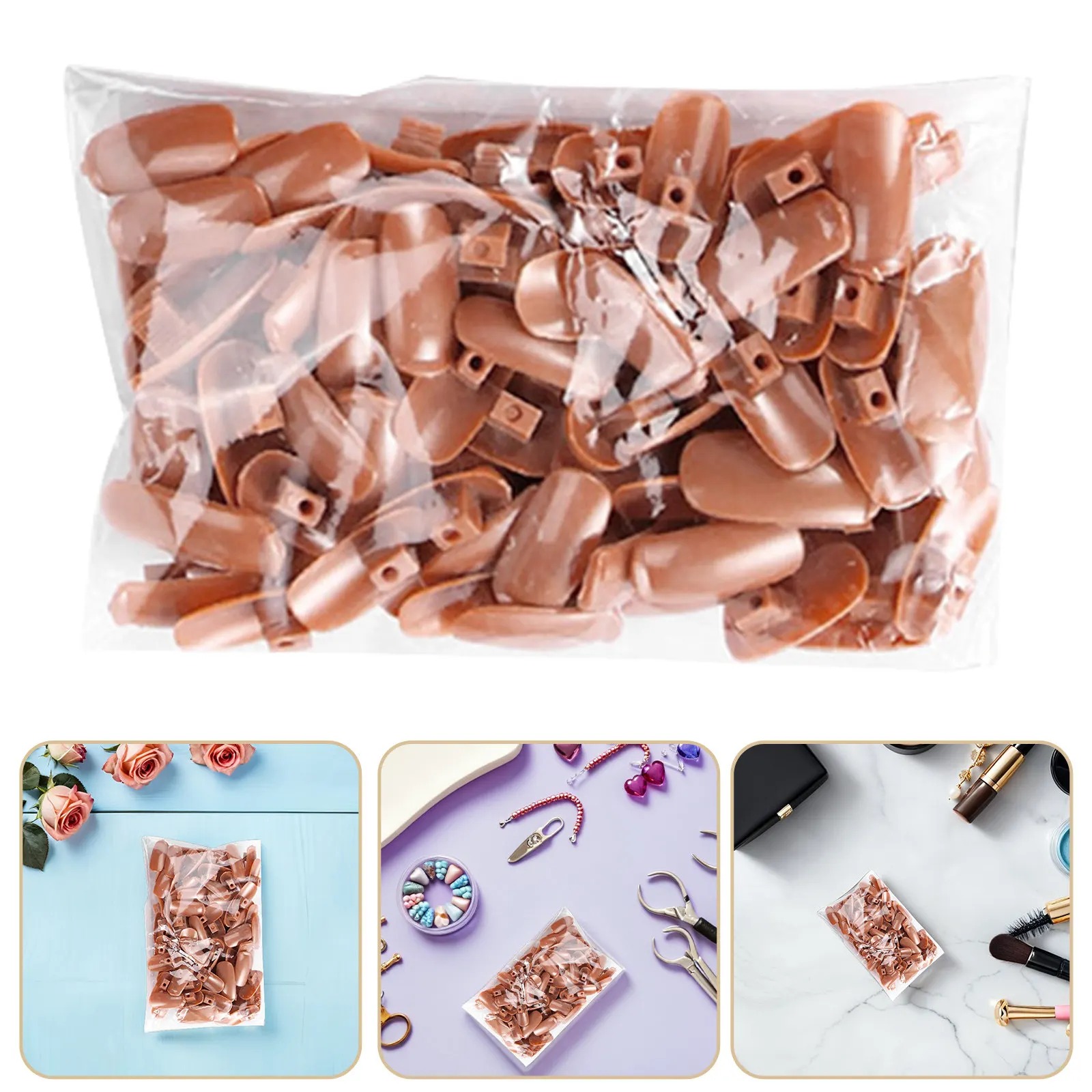 

300Pcs Fake Nails for Practice Nail Art Training Tips Manicure False Nails DIY Design Kit for Salon Artists Beginners