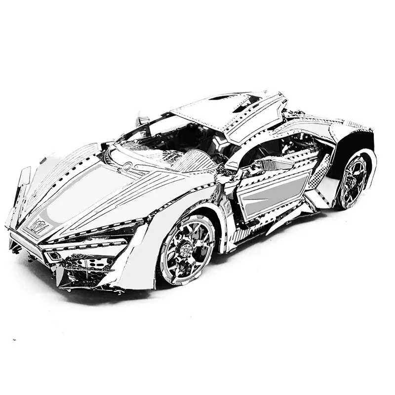 Sports Car Assemble Your Own 3D Metal Puzzle - DIY High Difficulty Hand-assembled Model!