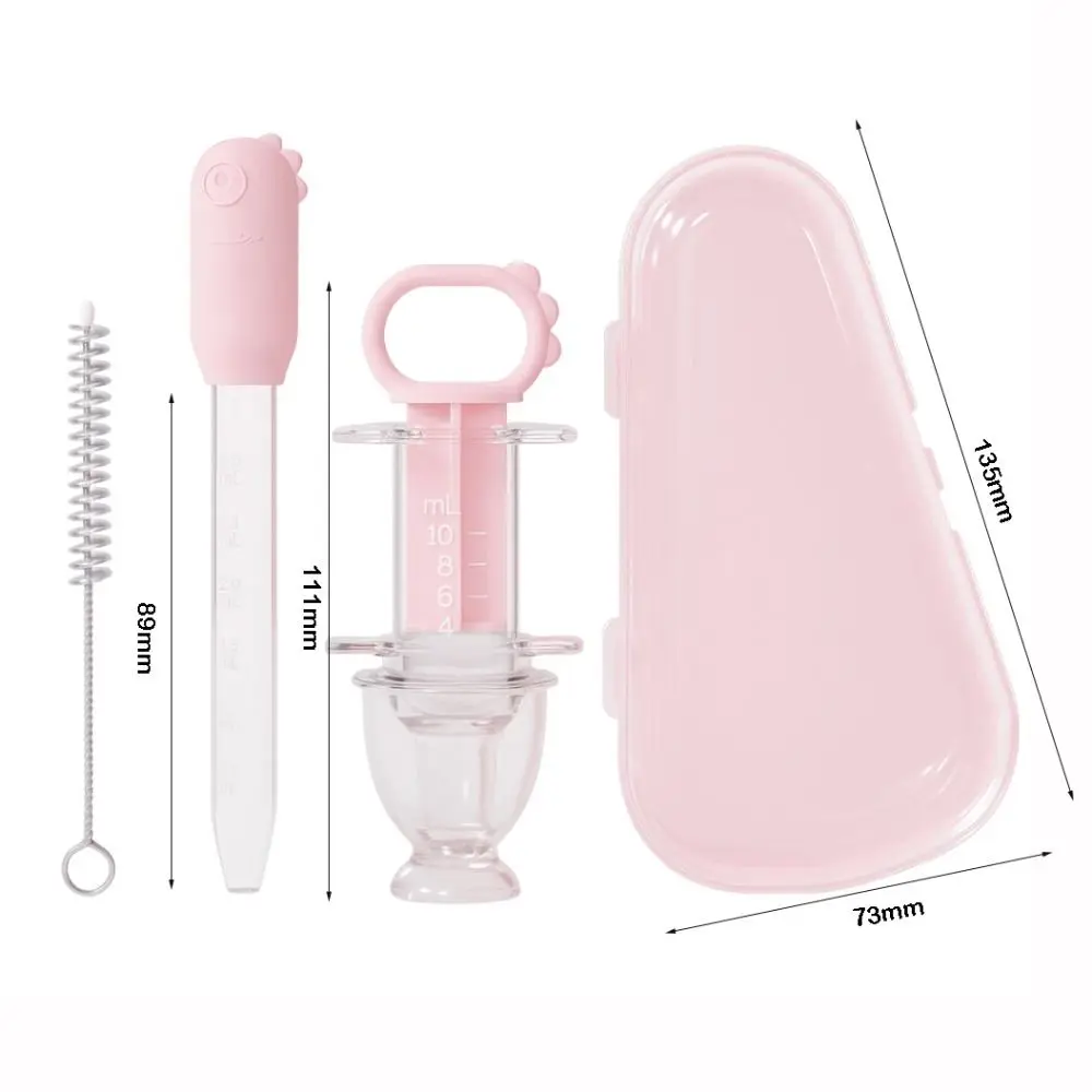 4-delige set draagbare babytraining feeder voorkomen verstikking zachte tip siliconen pipet vloeibaar voedingssupplement medicijn feeder