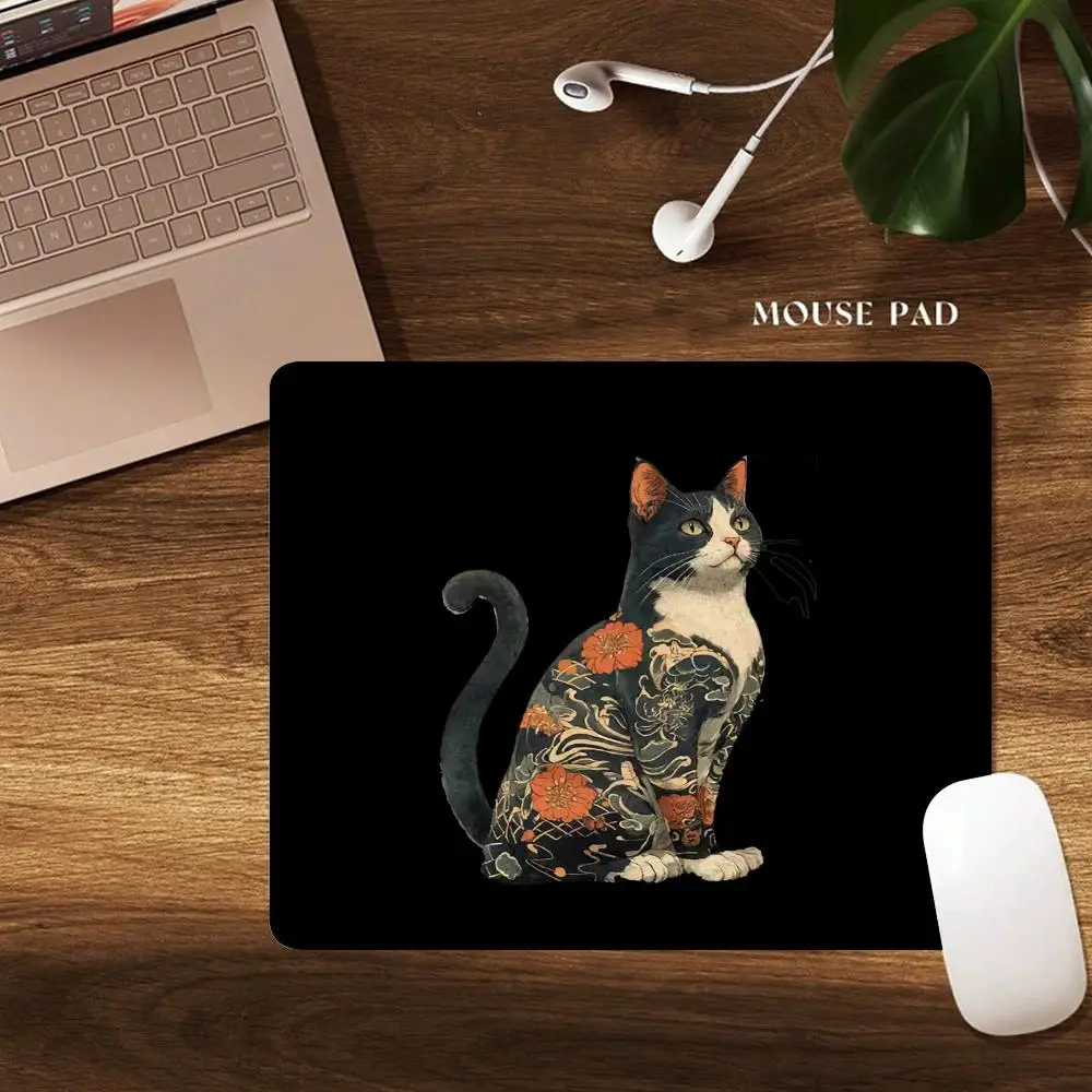 

Cute Cat Aninal Cartoon mouse pad Keyboard Mat Gamer Soft Office Carpet Table Mats Desktop small Mouse Pad desk mat