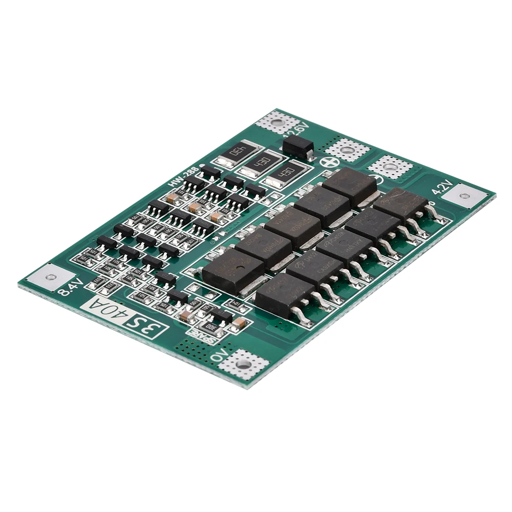 3S 40A Lithium Battery Charger/Discharger Protection Board Active Equalizer Module for Power Tool Battery Management Syste