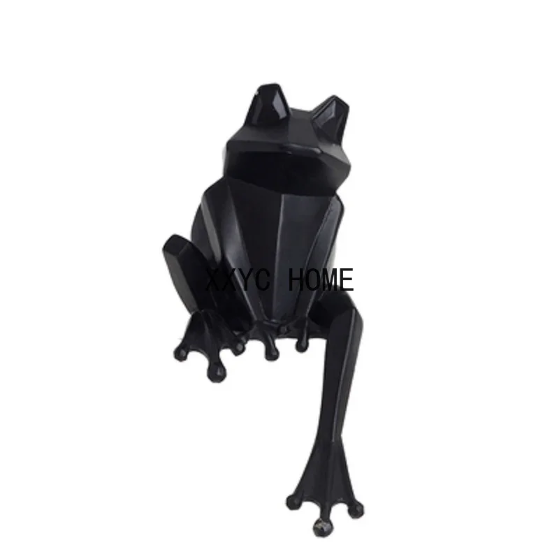 

Nordic Creative resin Origami Frog figurine vintage Frog statue home decor crafts room decoration objects resin animal figurine