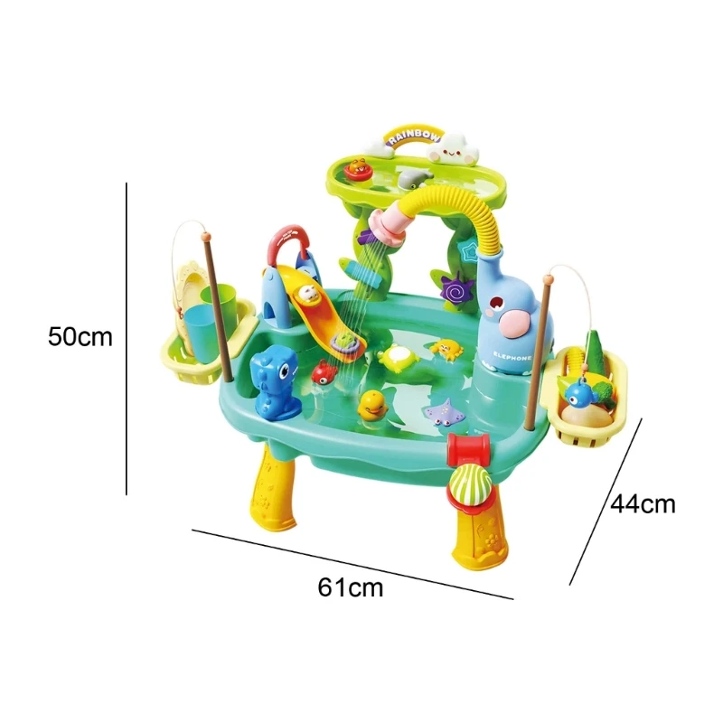 Toddler Water Play Table With Adjustable Height For Boys Girls Ages 1 3 Outdoor Summer Activity 15UB