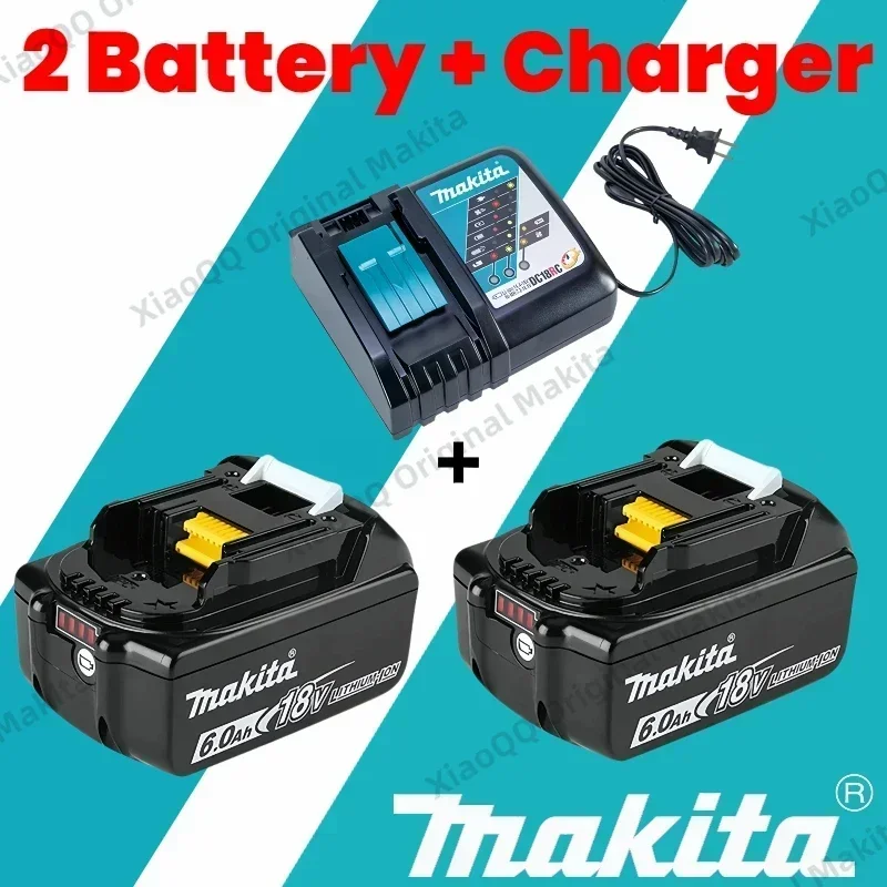 100% Original makita 18V battery 3Ah 5Ah 6Ah Rechargeable Battery LED Indicator Lithium Ion Battery For Makita Power Tools