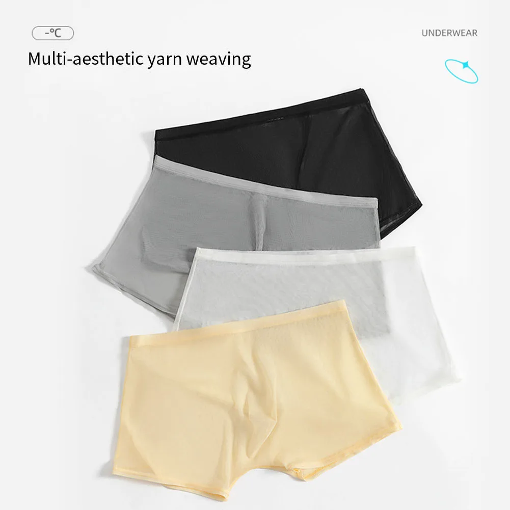 

Men Sexy Boxer Briefs Boxers Classic Underwear Skin Breathable Trunks Comfort Fit Fashionable Design M-2XL Size