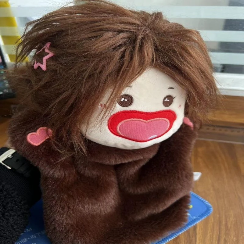 28 cm mignon et créatif mains chaudes 2D marionnette à main coiffure bricolage Super mignon tissu poupée comme cadeau pour l'histoire Parent-enfant Teachi