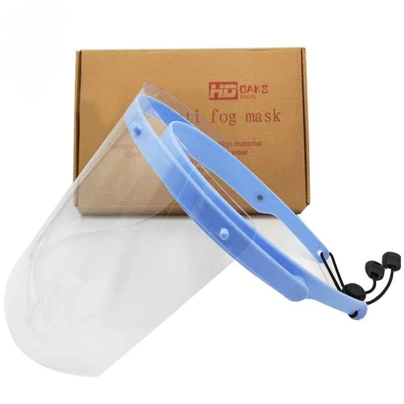 Dental Detachable Face Shield 1 Shelf 10Pcs Anti‑fog Protective Face Cover Safety Protective Mask for Dental Clinic