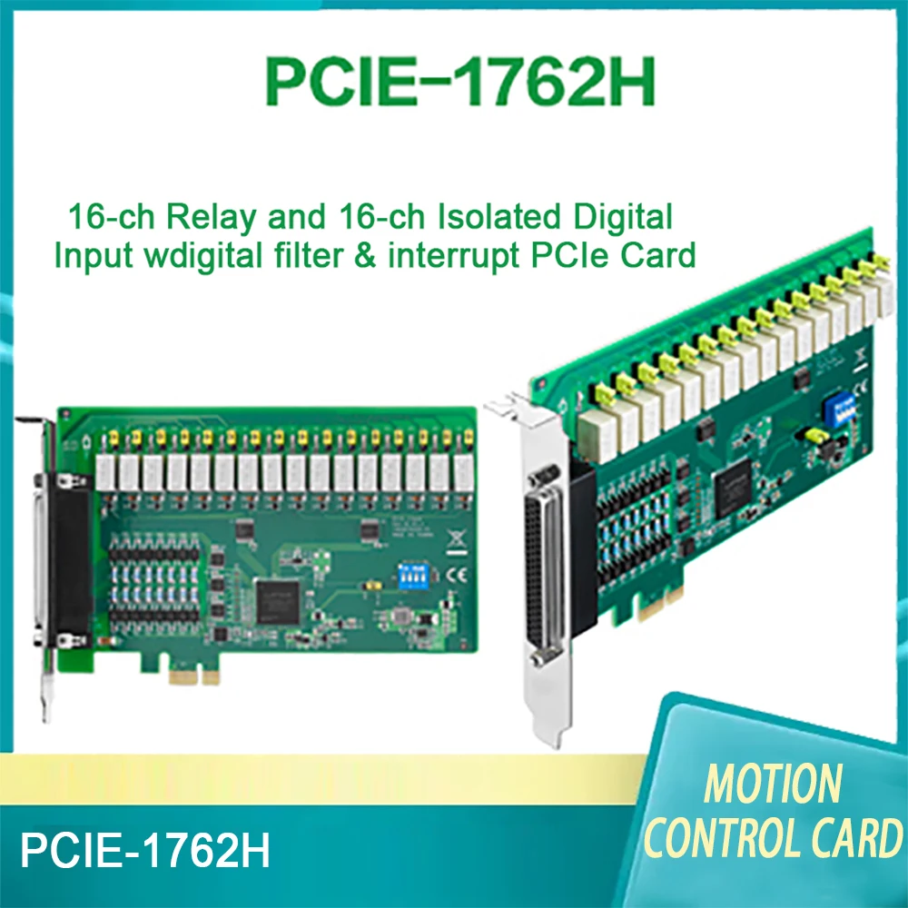 

PCIE-1762H For Advantech Motion Control Card 16-Way Relay Isolated Digital IO Capture Card High Quality Fast Ship