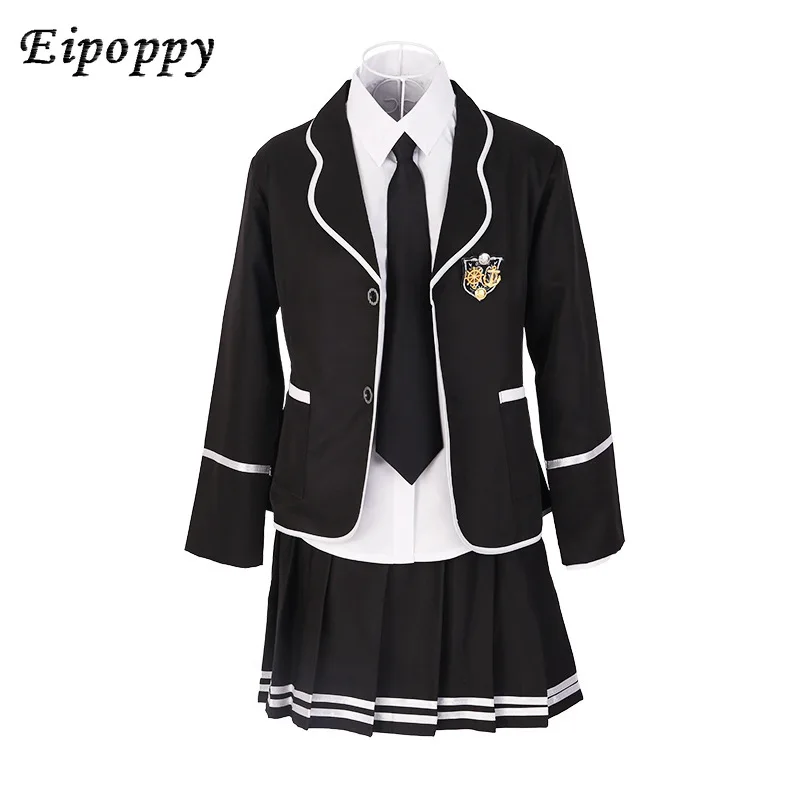 Preppy Estilo Manga Longa Coro Uniforme Escolar, Junior High School Meninas Meninos Japão Coreia do Sul Estudantes JK Uniforme Conjunto