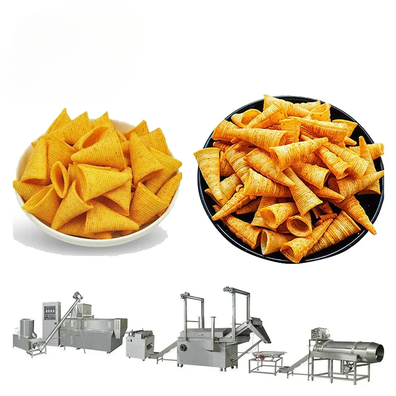 Corn Snare Drum Granules Fried French Fries Snack Food Machine Production Line Snare Drum Making Extruder