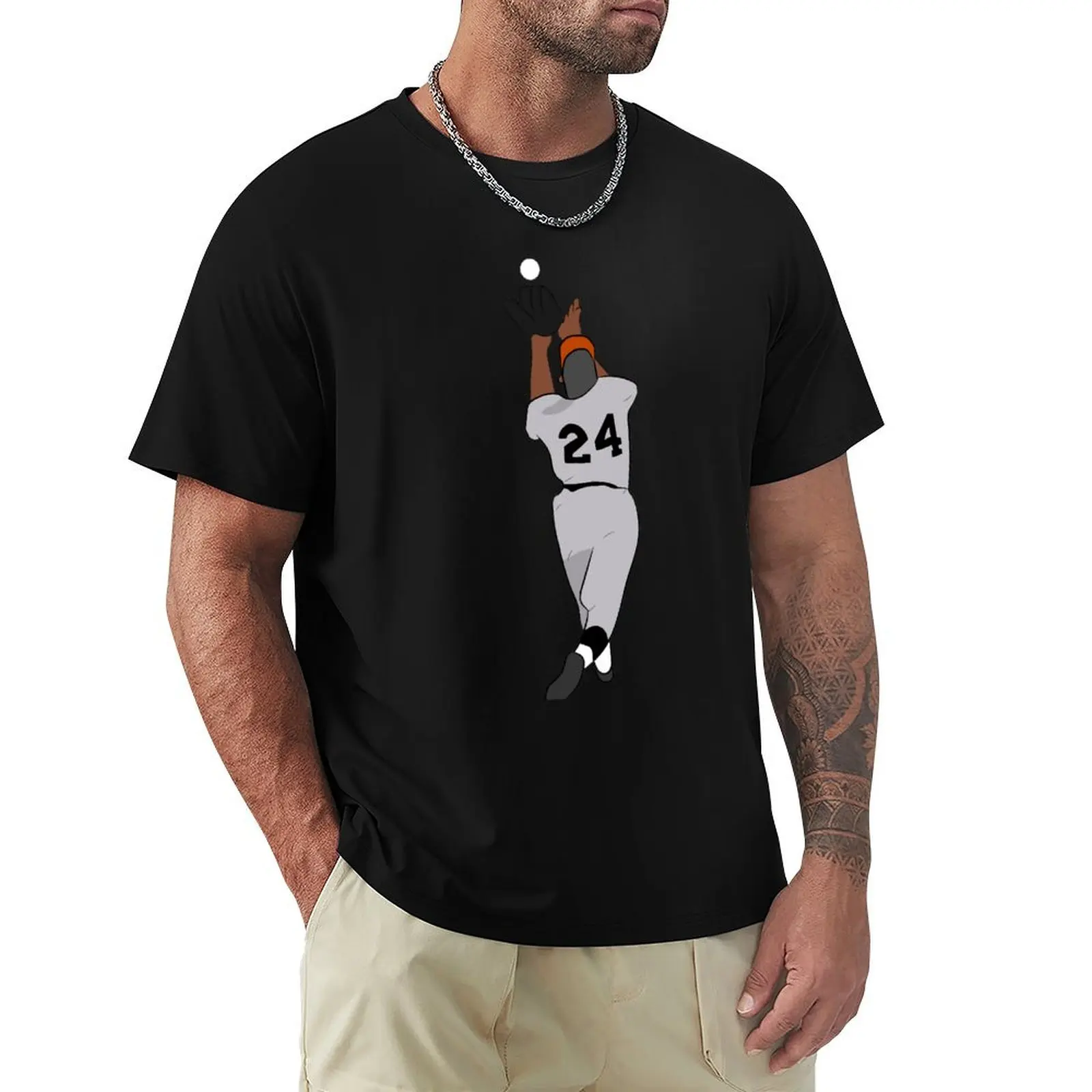 

Willie Mays T-Shirt.png T-Shirt boys animal print cotton man t-shirts Men's cotton t-shirt