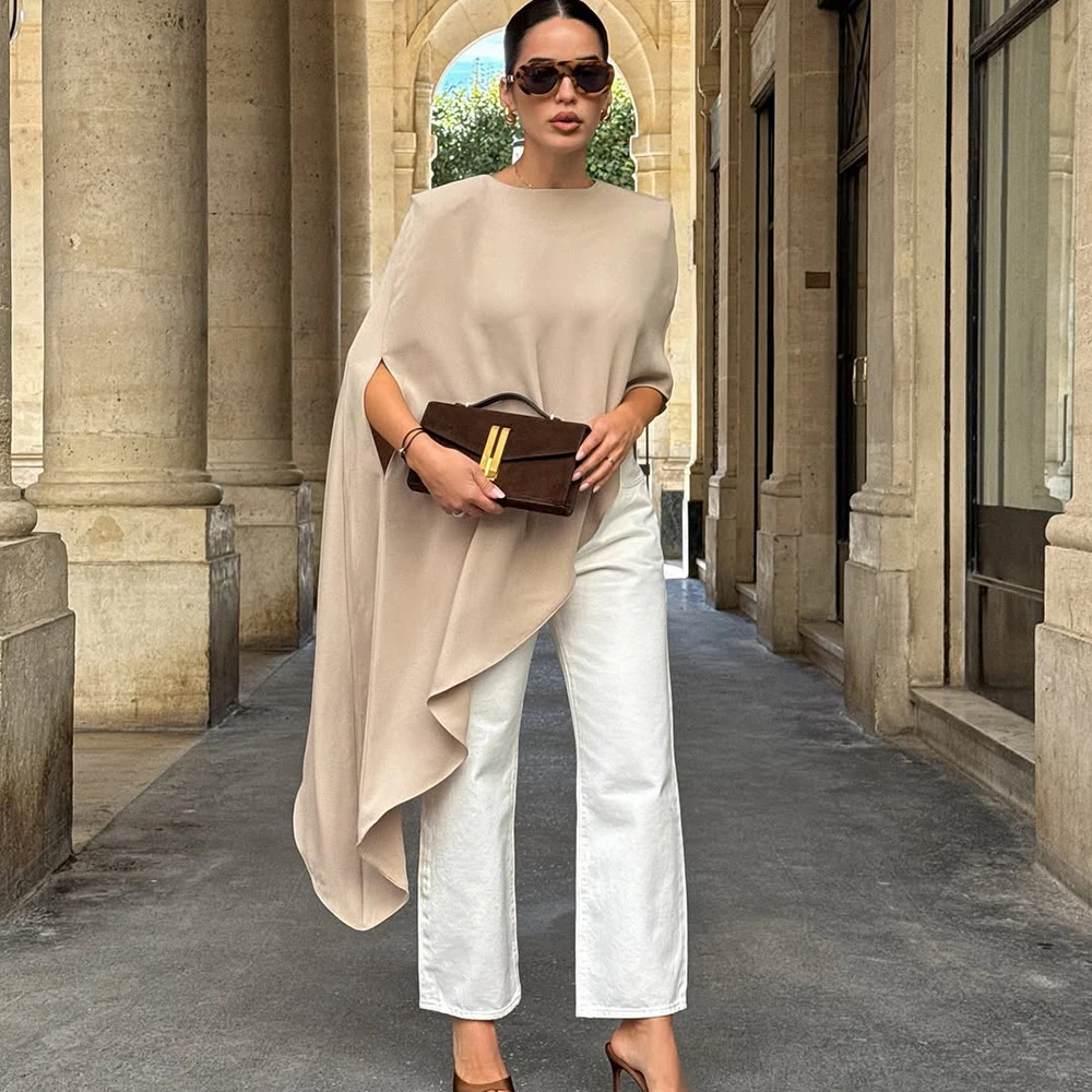 

Ticketsx Women Round Neck Patchwork Dress Casual Loose Sleeveless Satin Dress Autumn Fashion Solid Commuter Streetwear Ladies