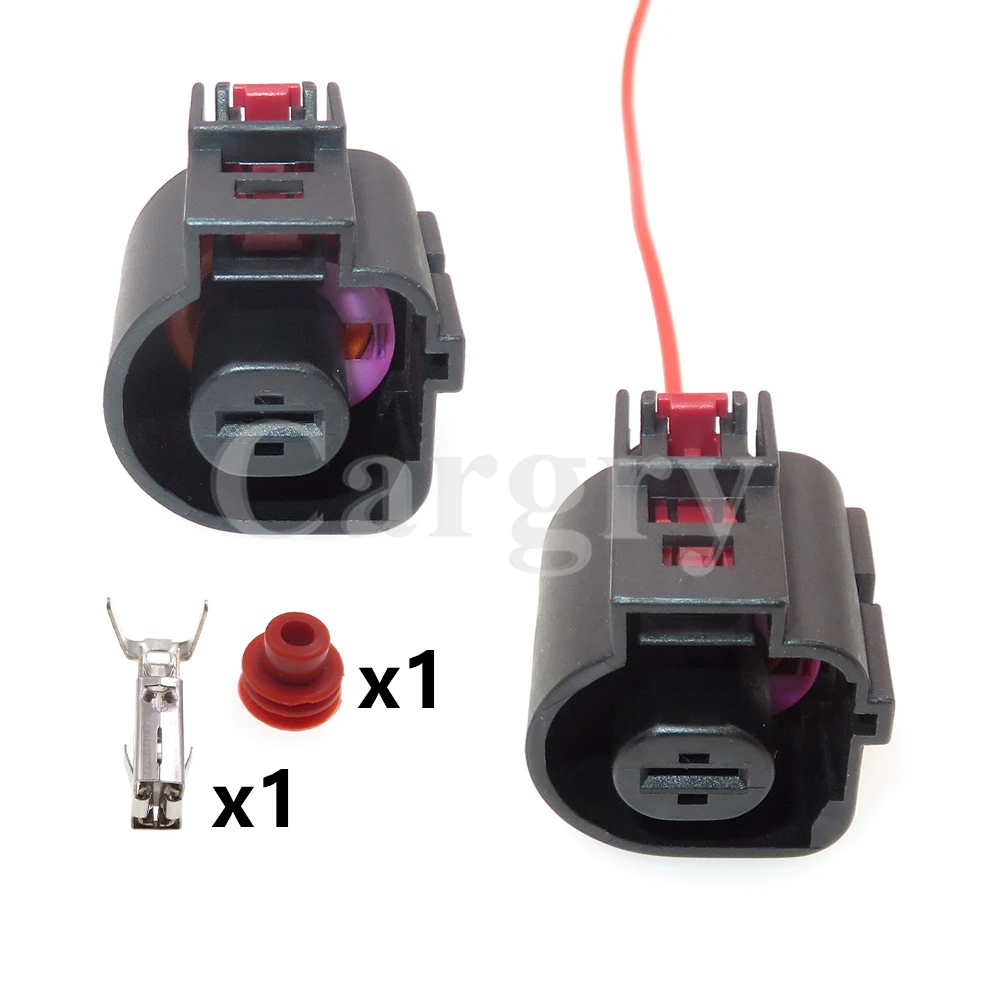 1 Set 1P AC Assembly Car Wire Harness Socket 1K0973751 Automotive Motor Sealed Connector For VW Sagitar Magotan Golf Audi