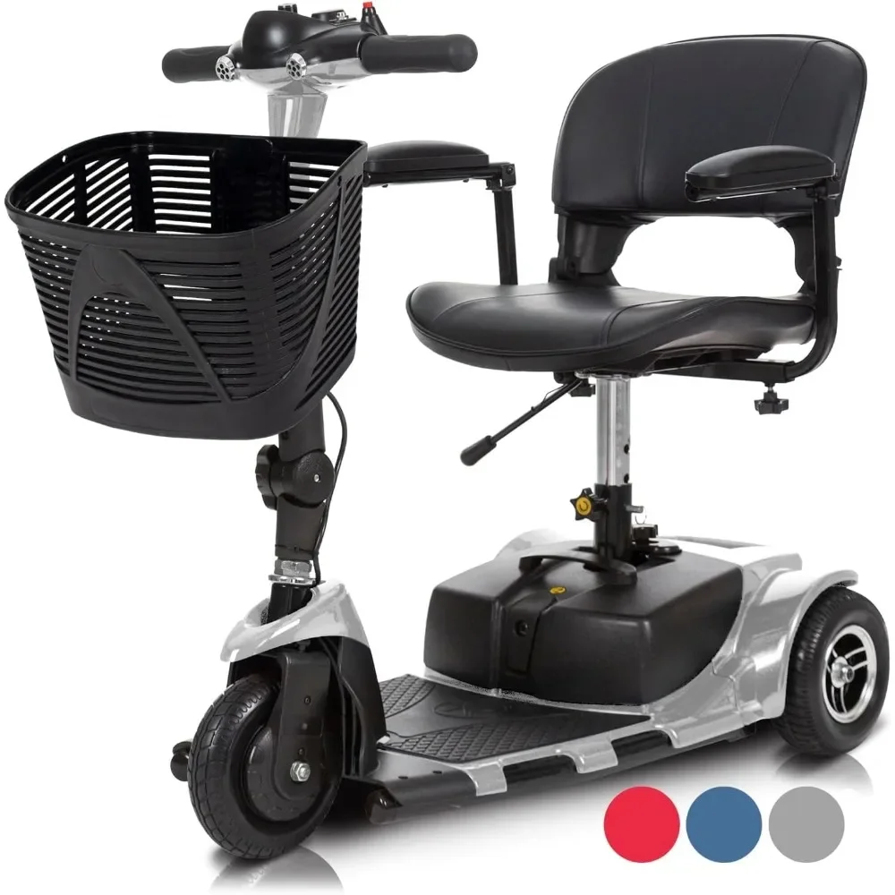 

3 Wheel Mobility Scooter - Electric Powered Mobile Wheelchair Device for Adults - Folding, Collapsible and Compact for Travel