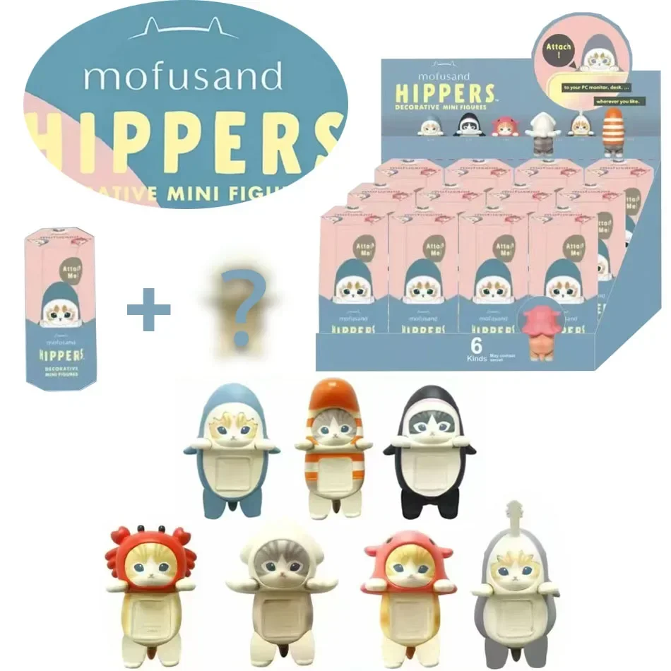 Sonny Angel Mofusand Cats Blind Box Hippers Actiefiguren Schattig mysterieus speelgoedpop Cadeau Kinddecoratie Co Branded Collect