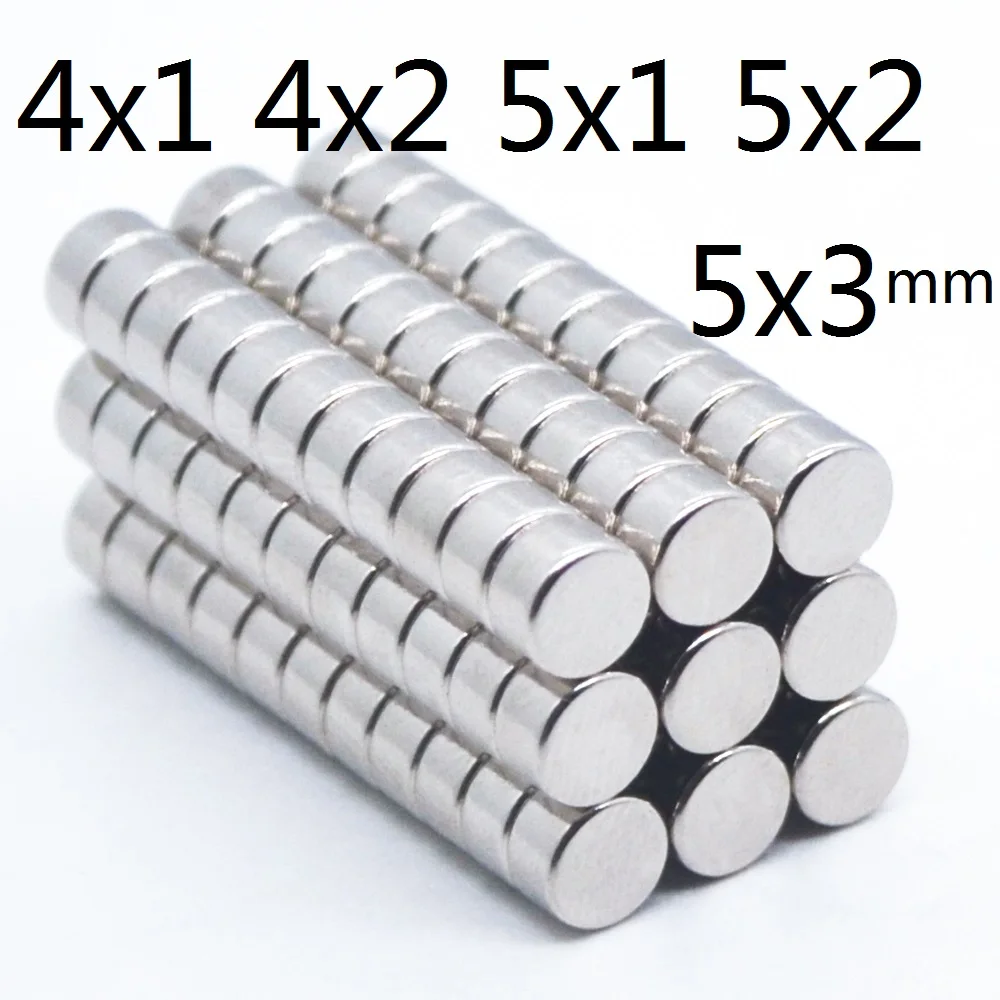 

50pcs round magnet diameter 4*1 4*2 5*1 5*2 5*3mm small magnet round strong magnet neodymium magnet patch strong magnet magnet