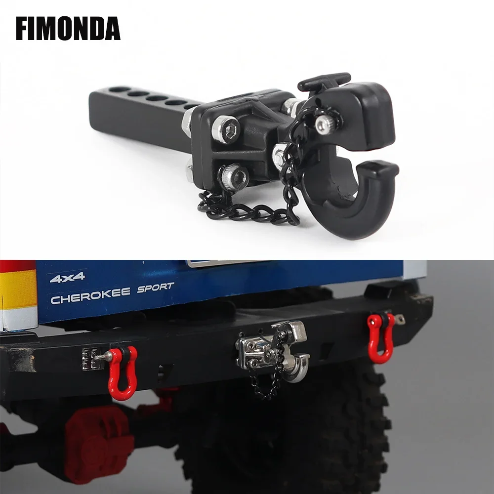 FIMONDA 1:10 Scale Accessories Metal Tow Hook Trailer Hitch for RC Crawler  TRX4 TRX6 Axial SCX10 90046 03007 GEN 8 86100