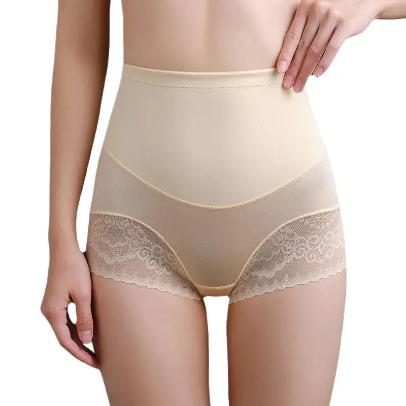 Hochgeschnittene Spitzen-Shaping-Höschen, atmungsaktiv, Bauchkontrolle, Po-Lifter, Postpartum-Schlankheits-Hüft- und Taillentrainer-Unterwäsche für Frauen – Detail 4