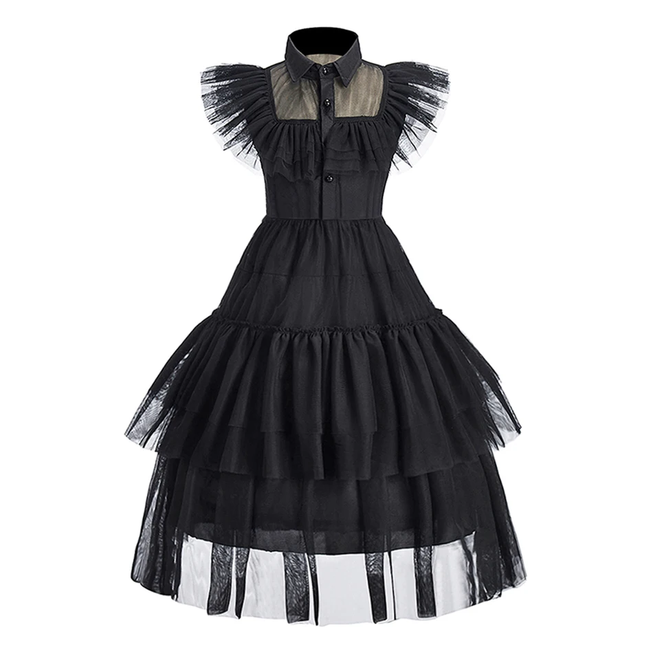 Mädchen Prinzessinnenkleid Kinder Fantasie-Cosplay-Kostüm Kinder Party Ballkleid Halloween Karneval Verkleidungskleidung Buchwoche – Detail 16