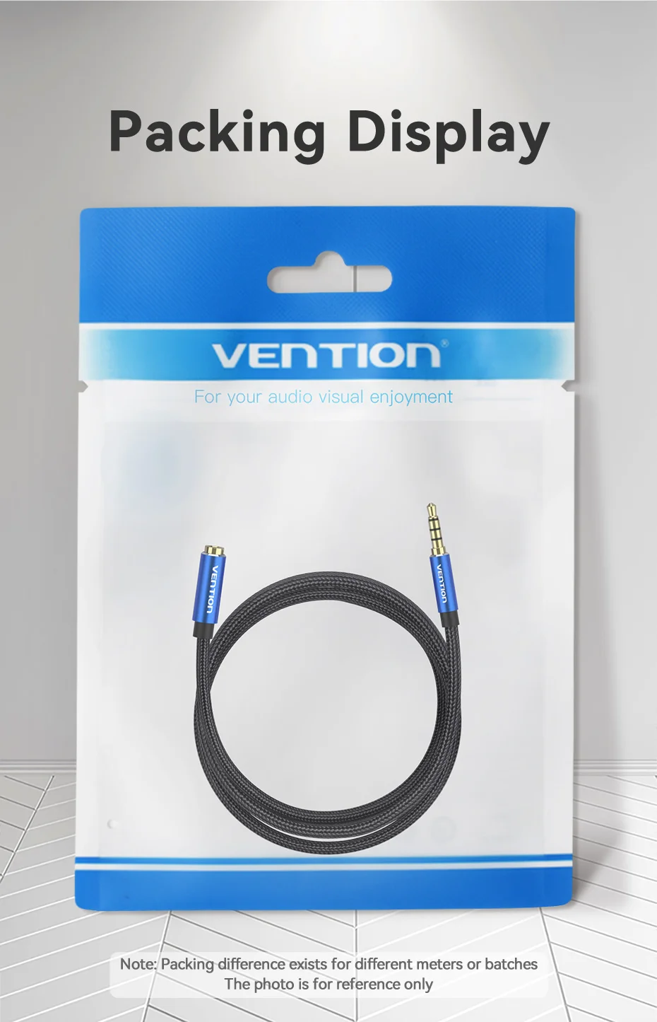 Vention Jack 3,5 mm Aux-Verlängerungskabel für Auto, Laptop, Mini-PC, TV, Xiaomi, Huawei, Stereo, 3,5 mm Audio-Buchse, Kopfhörer-Lautsprecherkabel – Detail 16