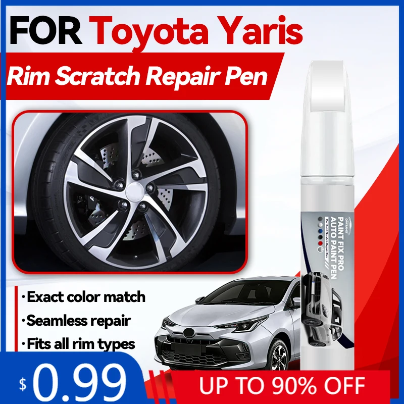 

Карандаш для подкраски колесных дисков, эксклюзивно для Toyota Yaris 1999-2025 XP90 XP130 XP210, для ремонта царапин и подкраски