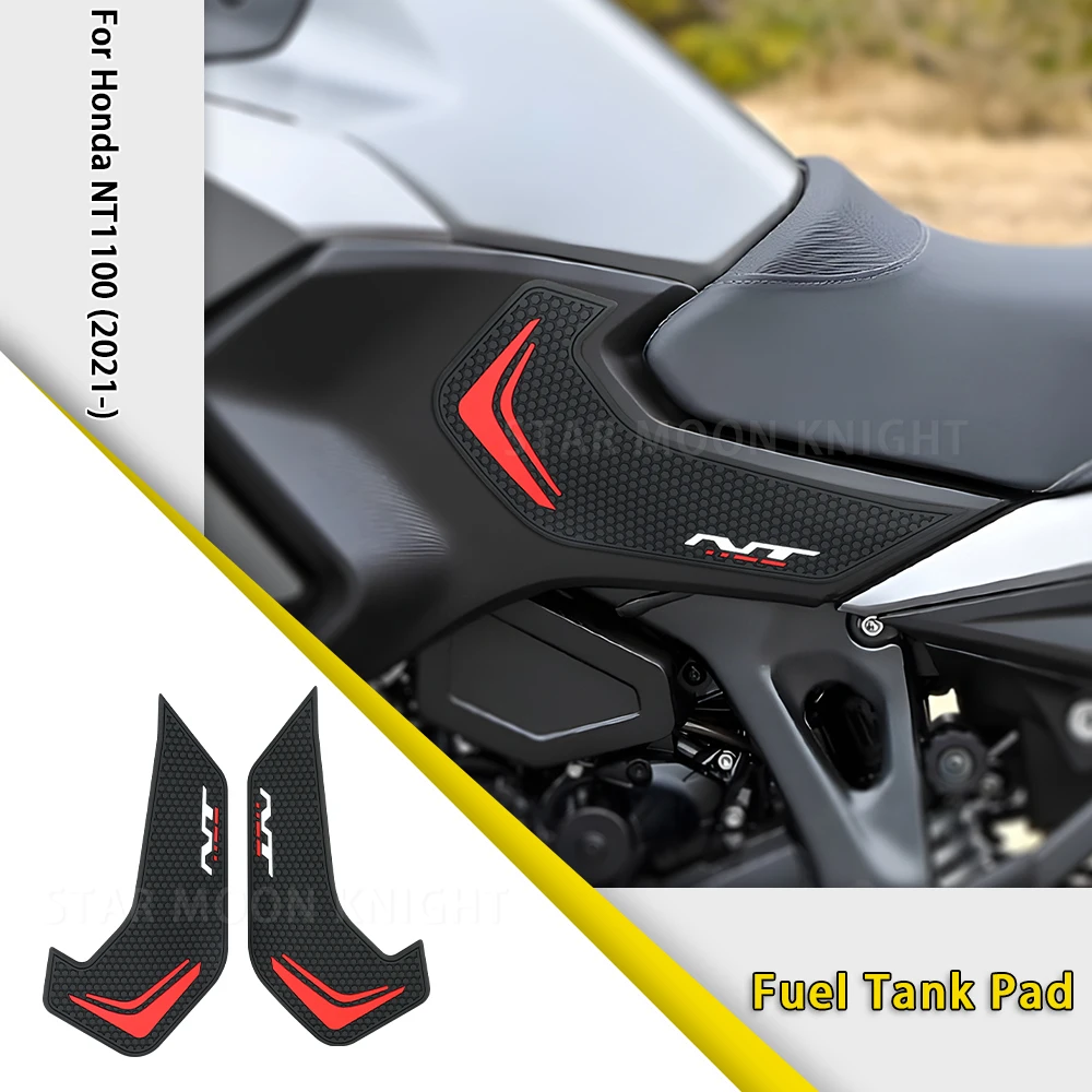 Tank Side Protection Pads Knee Anti-slip Sticker For Honda NT1100 NT 1100 2021- Motorcycle Accessories Rubber Fuel Tank Pad