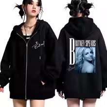 Hip Hop Singer Britney Spears Zip Up Hoodies