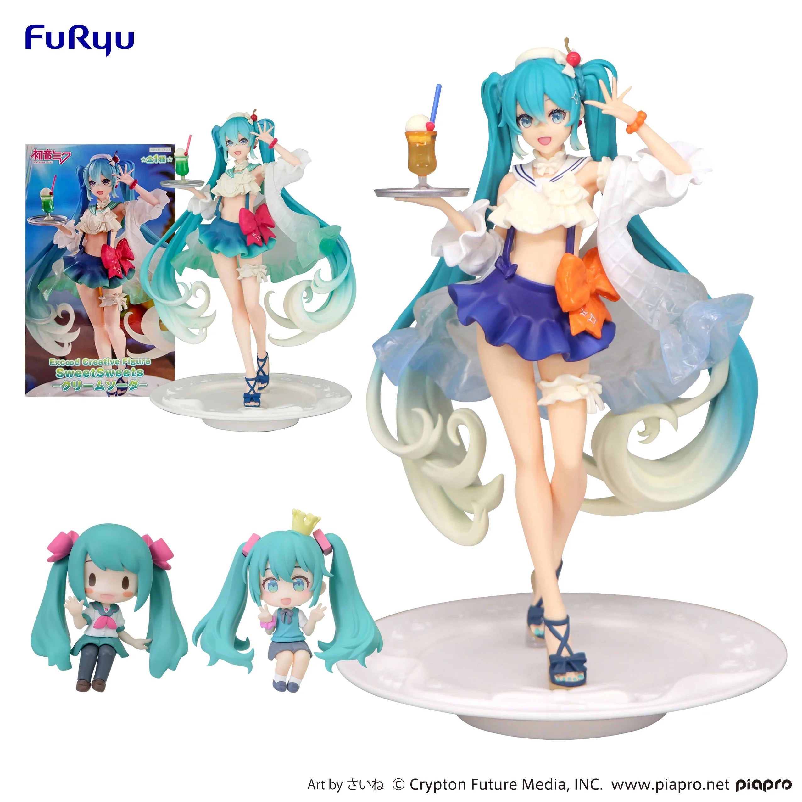 

In Stock Genuine Virtual Singer Hatsune Miku Action Figure Anime Cute Desktop Ornaments PVC Model Doll Toys Gifts Collectibles