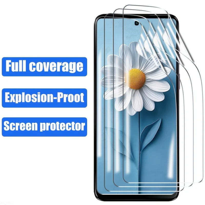 

4pcs Hydrogel Film Screen Protector for Motorola Moto G86 Power G85 G56 G75 G55 G35 G64 G Stylus Mobile Phone Screen Protection