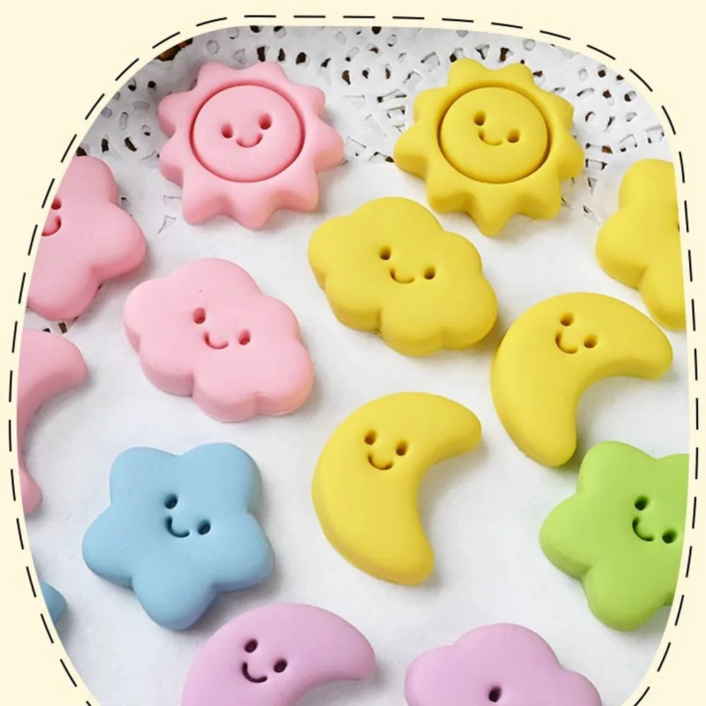 Cookie Cutters Moon Stars Sun Cookie Mold 3D Cake Fondant Cutting Mold DIY Kitchen Baking Tools view 5