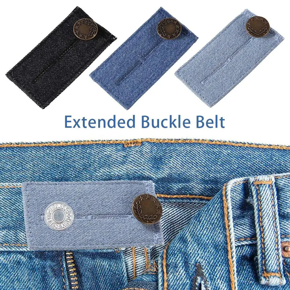 

Jeans Waist Expander Button Elastic Waist Extender Fit Easy Adjustable Pants Button Belt Button Denim Extension Extenders W9A2