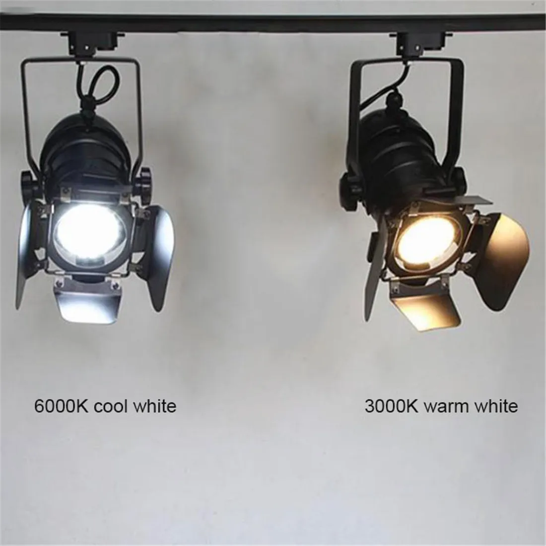 Dimmable LED Track Lighting,  Vintage Industrial led dimming Track Light, adjustable rail lamp for for Art and Wall Decoration