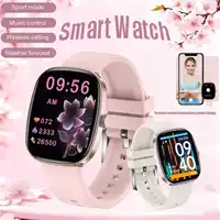 Reloj inteligente con pantalla HD de 1,83 pulgadas para mujer, reloj inteligente deportivo resistente al agua para mujer, Monitor de salud con llamadas BT, reloj inteligente para mujer 2026