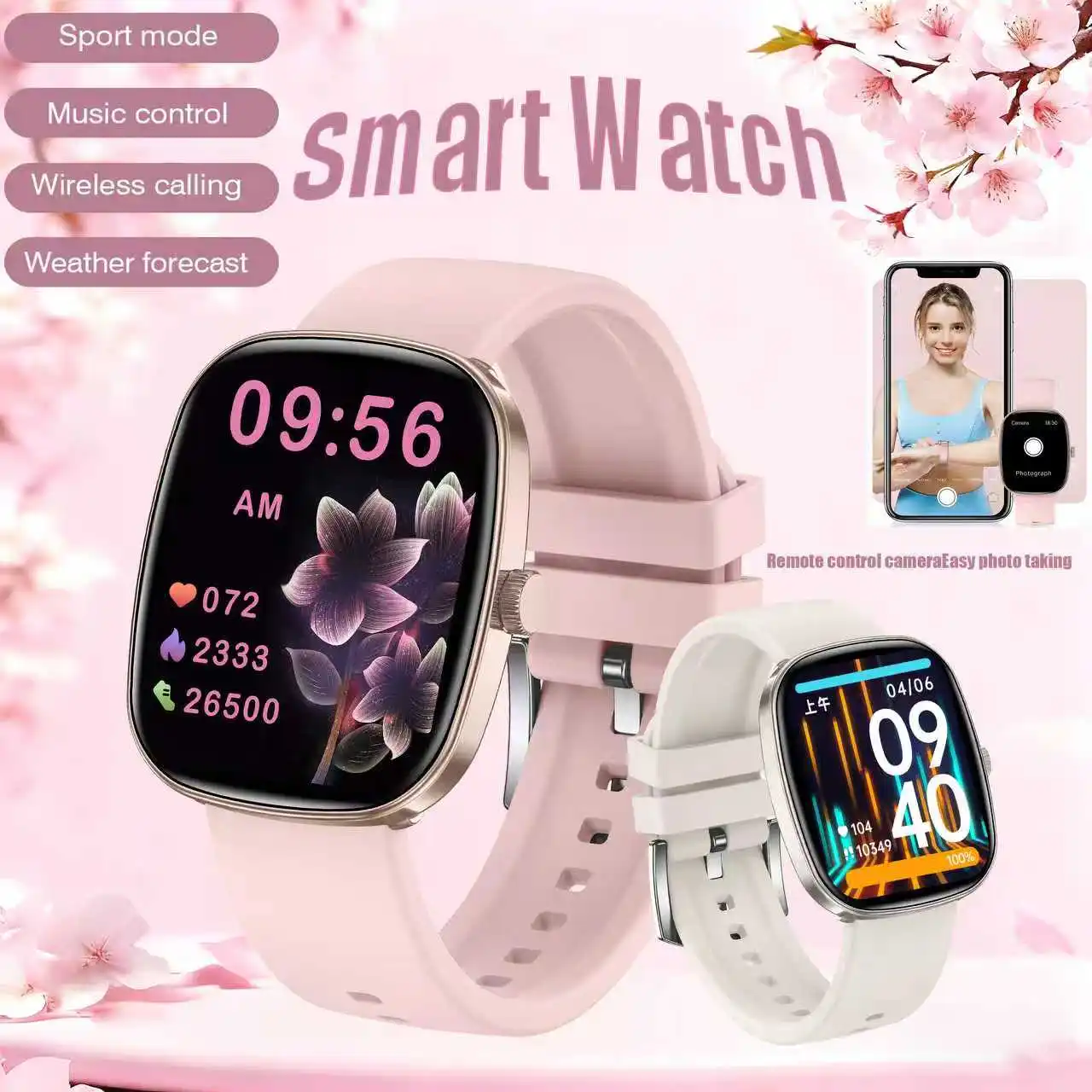 1.83” HD Screen Custom Watch Face Smart Watch Women Waterproof Sport Ladies Watches BT Call Health Monitor Women Smartwatch 2026