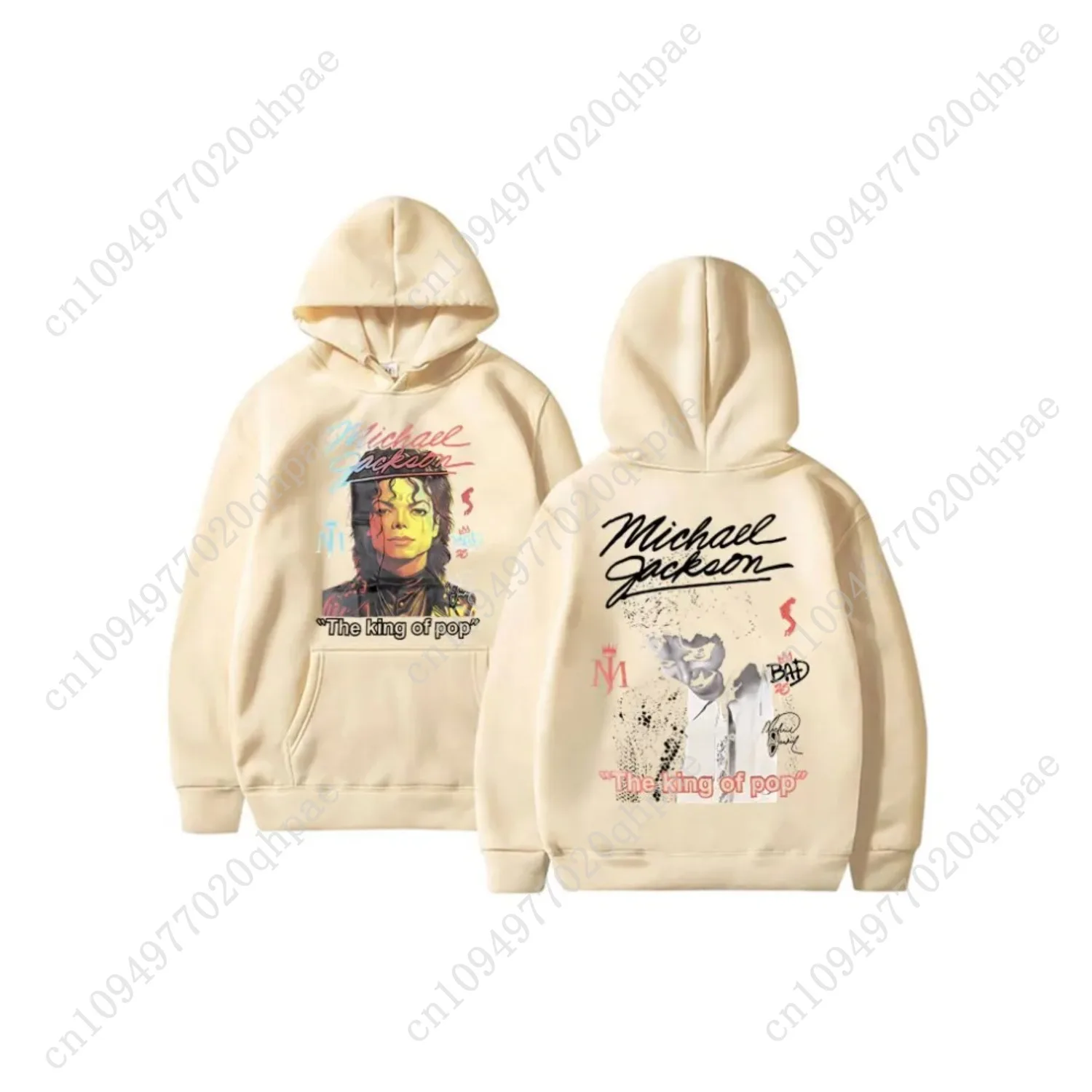 Classic Vintage Michael Jackson Graphics Hoodie Men Women Hip Hop Punk Rock Sweatshirt Male Gothic Harajuku Oversized Hoodies