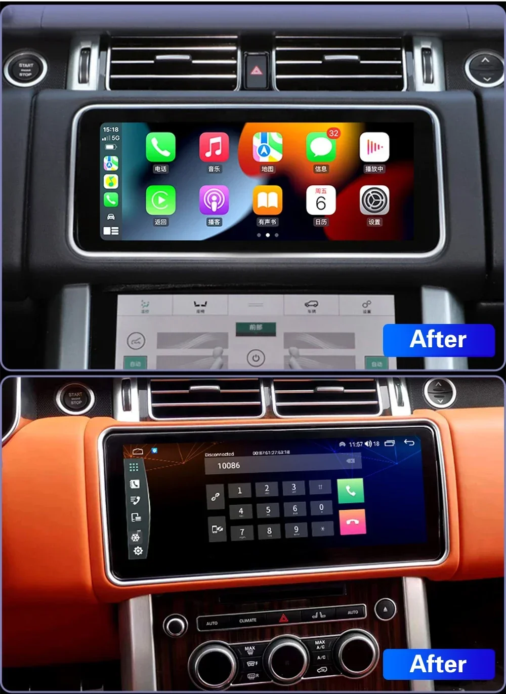 

Android10 Car Radio Multimedia Player For Land Rover Range Rover Sport Vogue SVA LWB (L405) 2012 - 2018 GPS Navigation