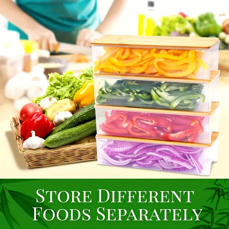 مجموعة ألواح تقطيع متعددة الوظائف من الخيزران مع حاوية ومبشرة وكتلة تقطيع مربعة بتصميم درج ولوح تقطيع للخضراوات