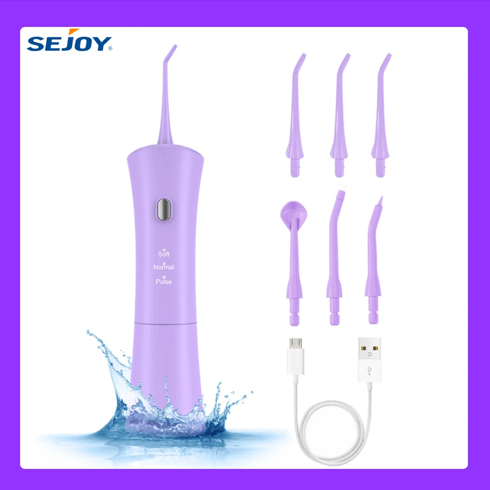 

SEJOY New Oral lrrigator Dental Water Flosser Mouth Washing Machine Home 3 Cleaning Modes 1800mAh USB IPX7 Waterproof 150ml