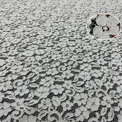 2025 OFF White Lace Fabric High Quality Wedding Lace Fabric Accessories Dresses Lace Fabric Width 150cm Global Shipping